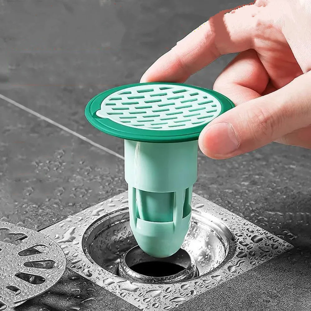 Bath Shower Floor Drain Strainer Cover Plug Trap Silicone Anti-odor
