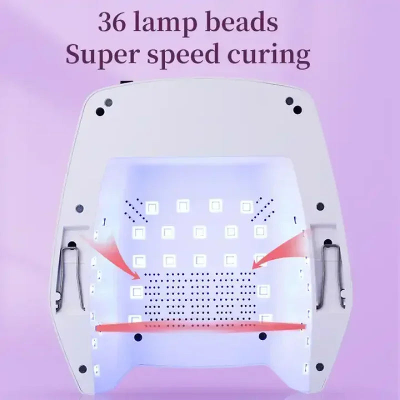 72W Cordless UV LED Gel Nail Lamp | Smart Sensor Fast Curing