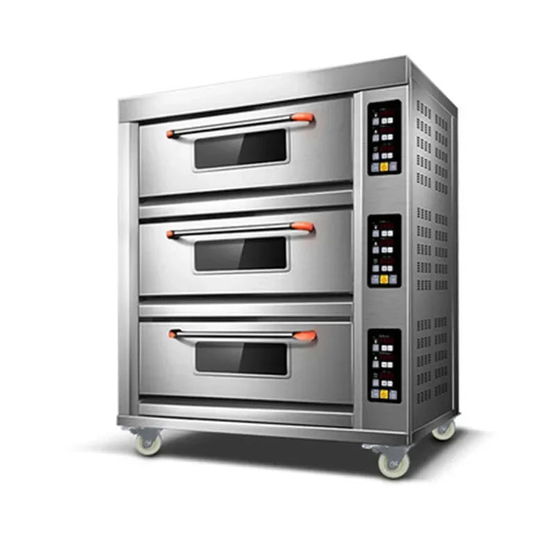3-Layer Commercial Electric Deck Oven 56L×3 | Pizza & Bakery