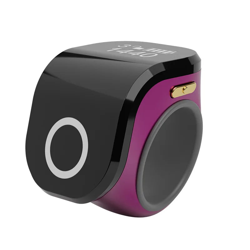 OLED Ring Counter USB-C Charging | Touch-Activated Wearable