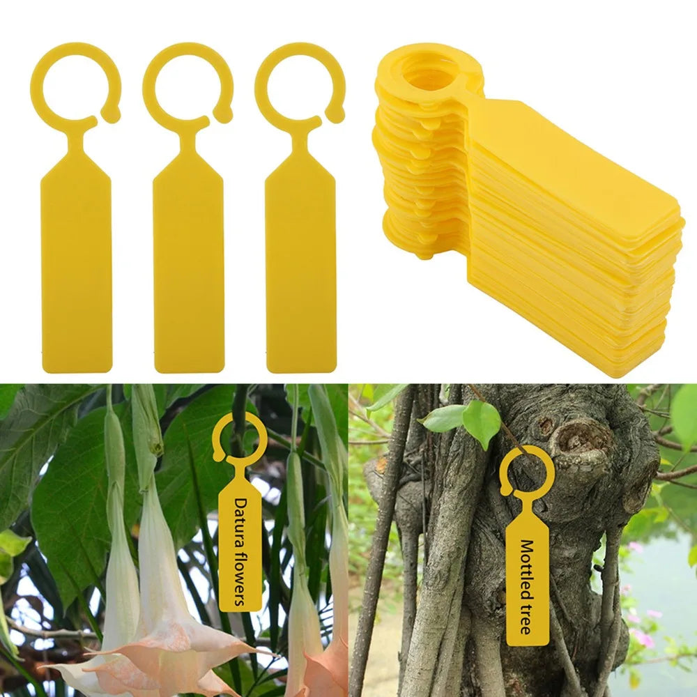 200PCS Reusable Plastic Plant Labels | Writable Nursery Tags