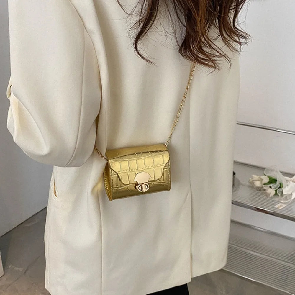 Mini Chain Shoulder Bag – Women's Crossbody Coin Purse Baguette