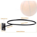 Wall-Mounted Ball Display Shelf – Steel Sports Ball Holder Rack