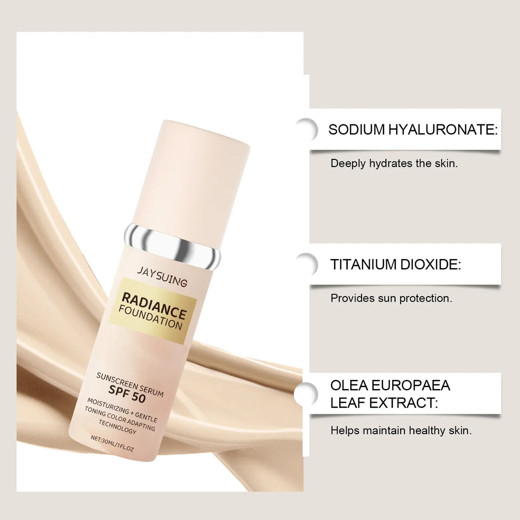 Jaysuing Concealer Liquid Foundation – Brightening Full Coverage