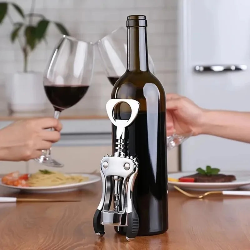 Premium Wing Corkscrew Wine Opener – Stainless Steel & Zinc Alloy
