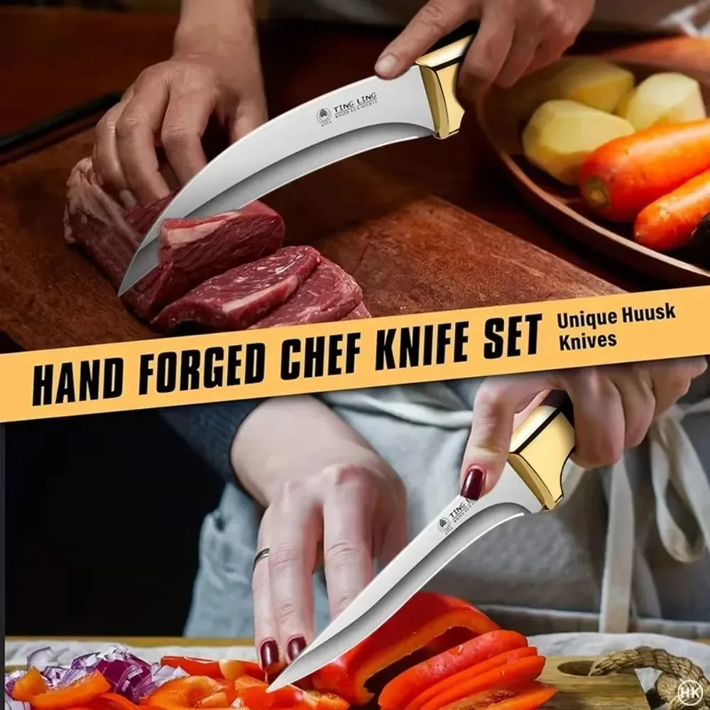 PLYS Boning Knife – Sharp Stainless Steel Butcher Kitchen Knife