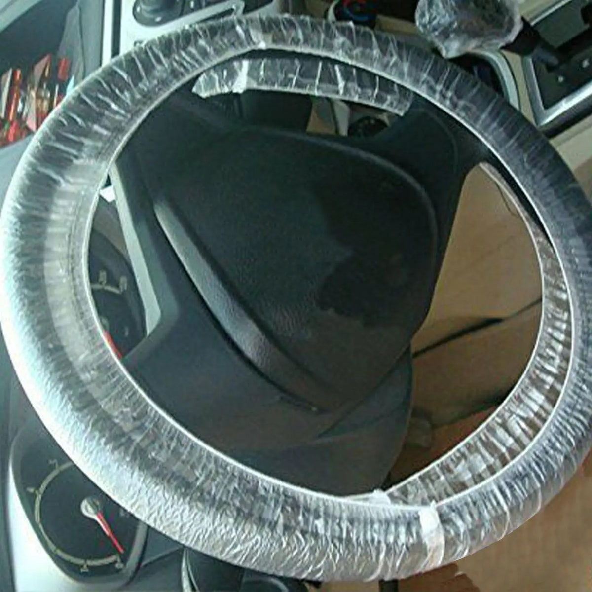 100pcs Disposable Steering Wheel Covers – Waterproof & Anti-Slip