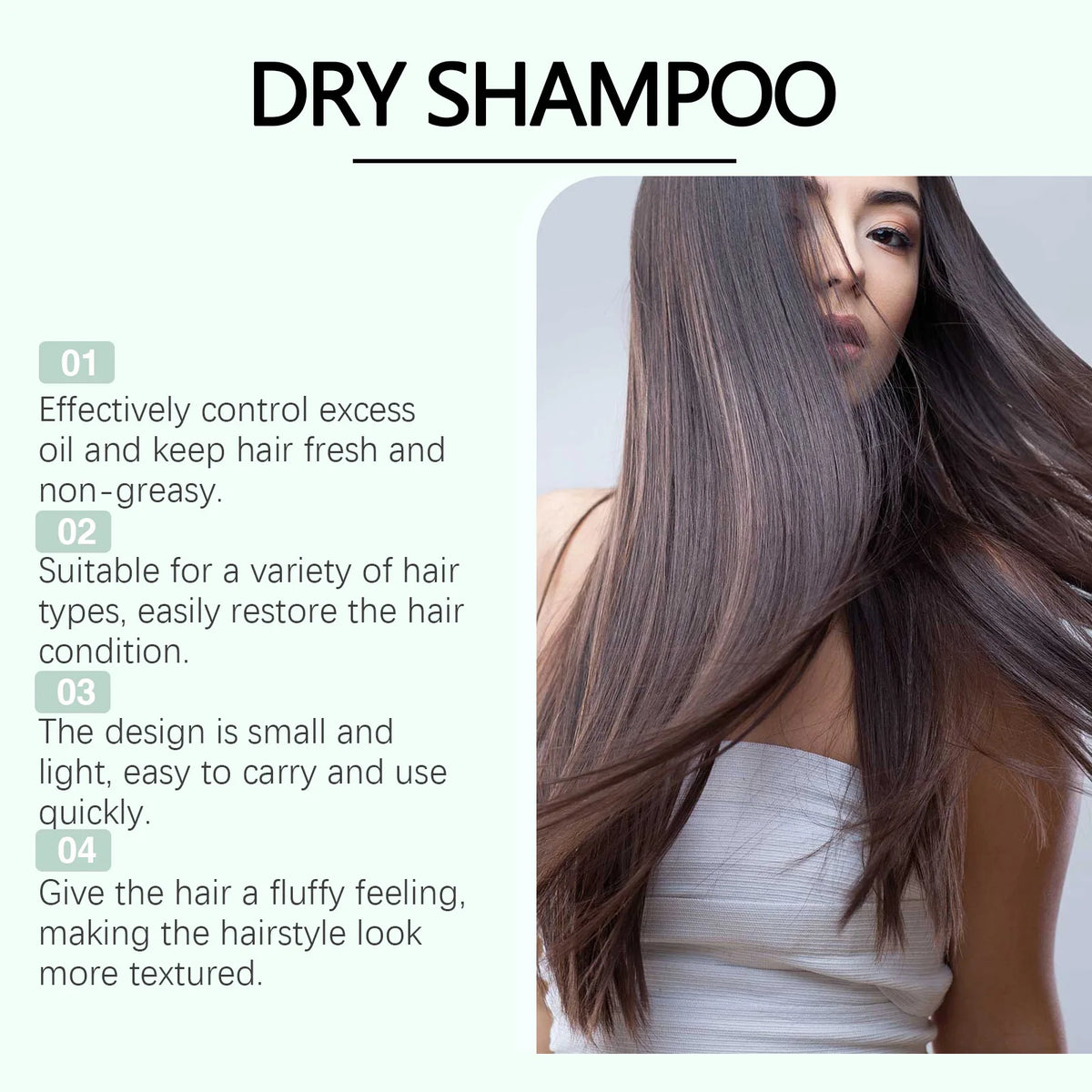 HOEGOA Dry Shampoo Spray – Oil Control, Volume & Root Lift