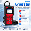 V316 OBD2 Scanner – Engine Code Reader & Battery Tester
