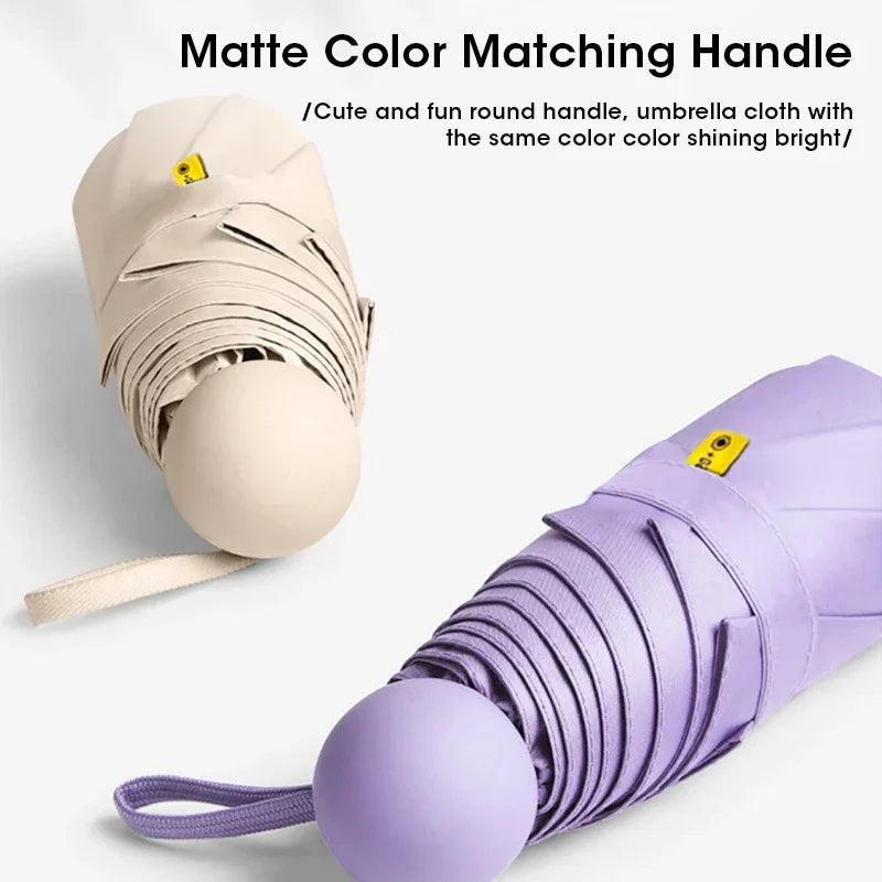 Mini Capsule Travel Umbrella – Windproof, UV Protection, Compact