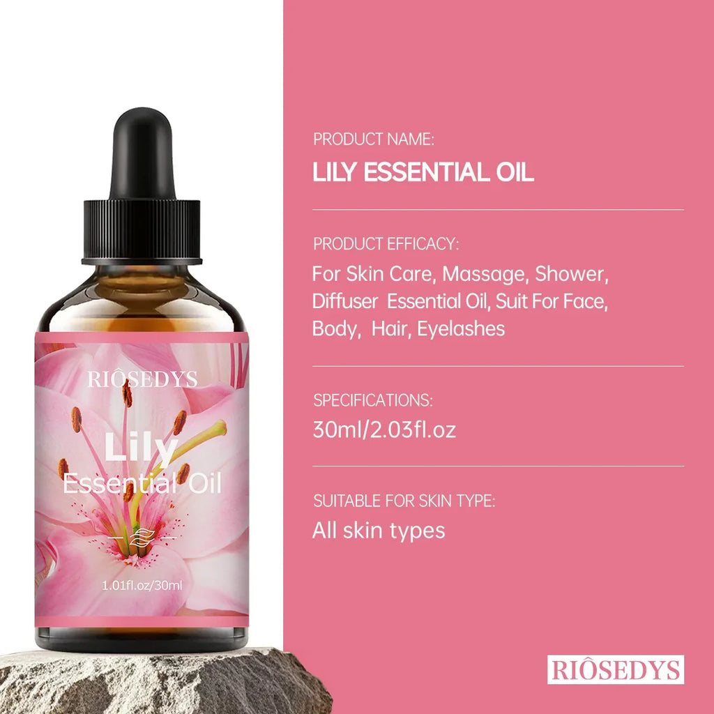 RIÔSEDYS Lily Essential Oil – Aromatherapy & Massage Oil