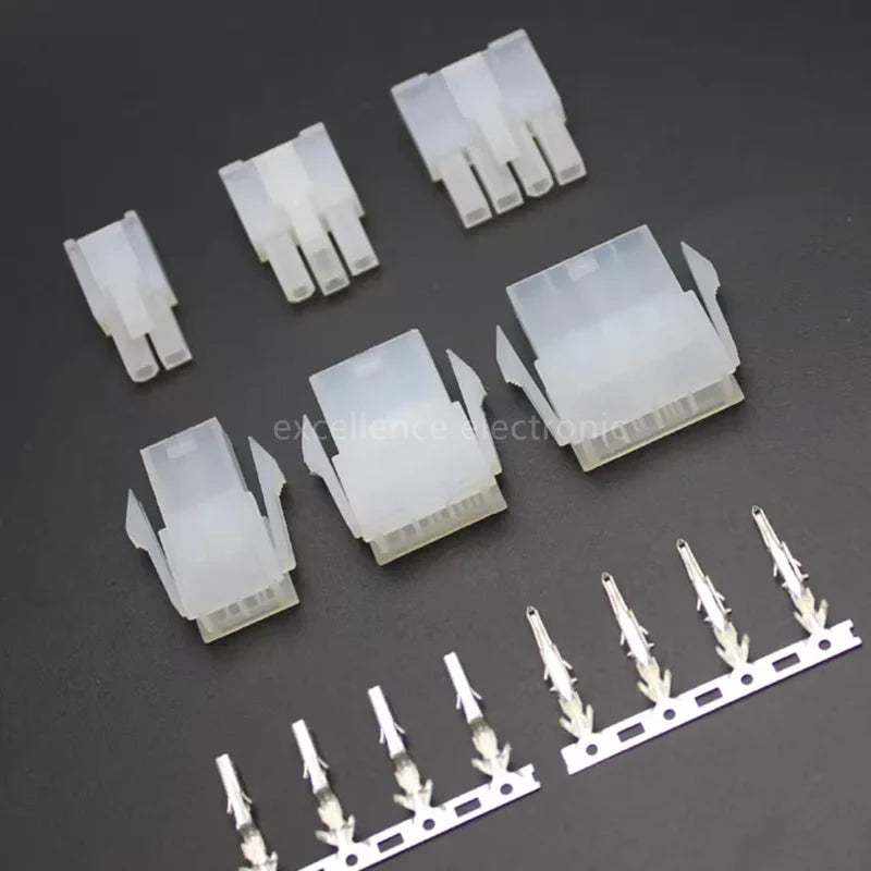 5sets 5557 5559 Pitch Single Row Connector Male Female Housing