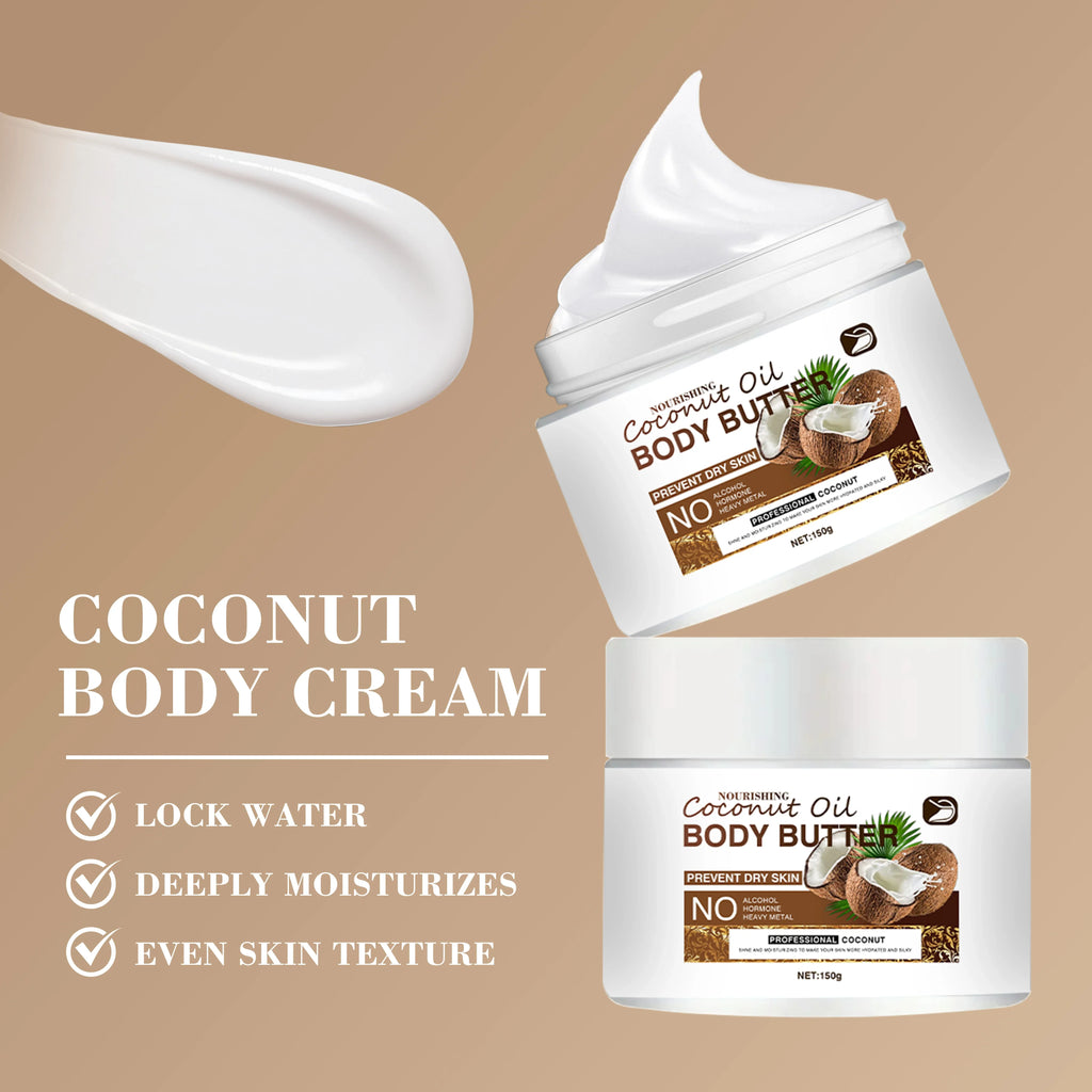 Ottilavie Coconut Oil Body Cream Aloe Deep Hydration All Skin Types