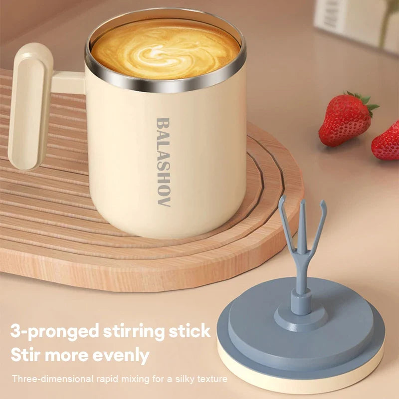 BALASHOV 400ml Electric Self-Stirring Coffee Mug | Auto Mix Cup
