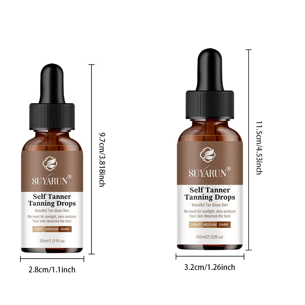 SUYARUN Sunless Tanning Serum | Buildable Glow, All Skin Tones