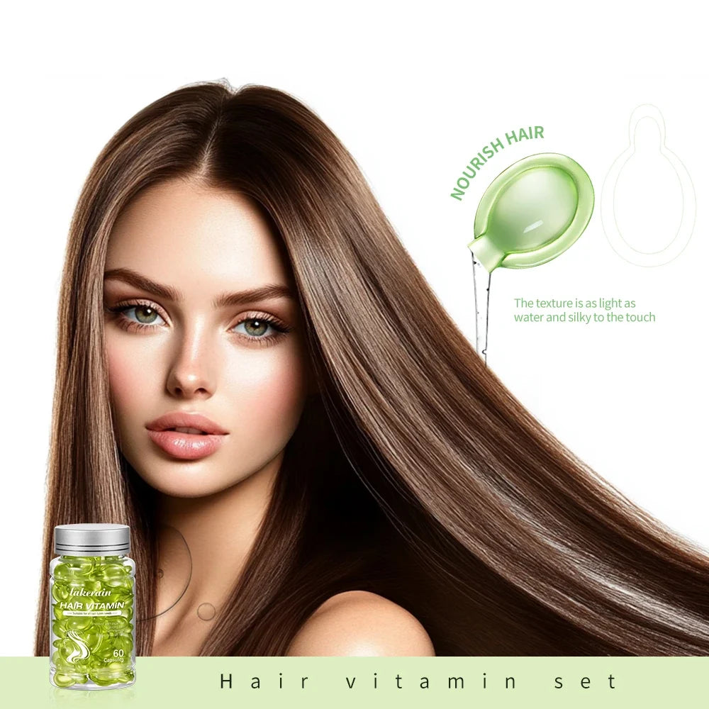 Lakerain Hair Vitamin Serum Capsules – Smooth & Nourish