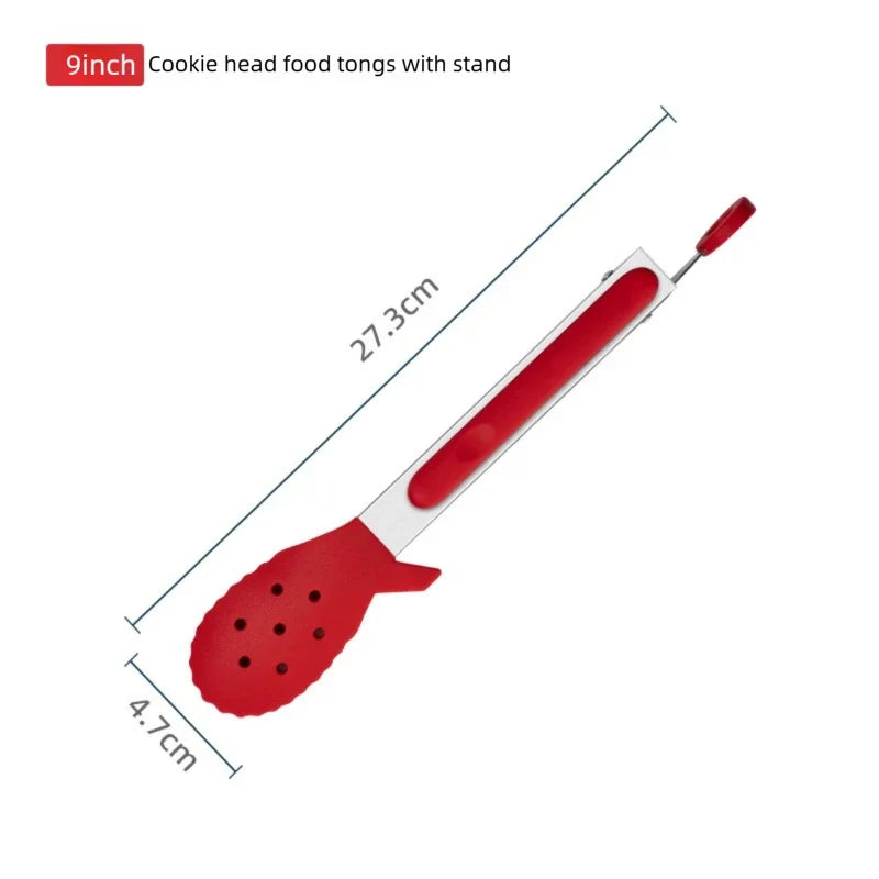Heavy Duty Silicone Food Tongs – Heat Resistant BBQ Kitchen