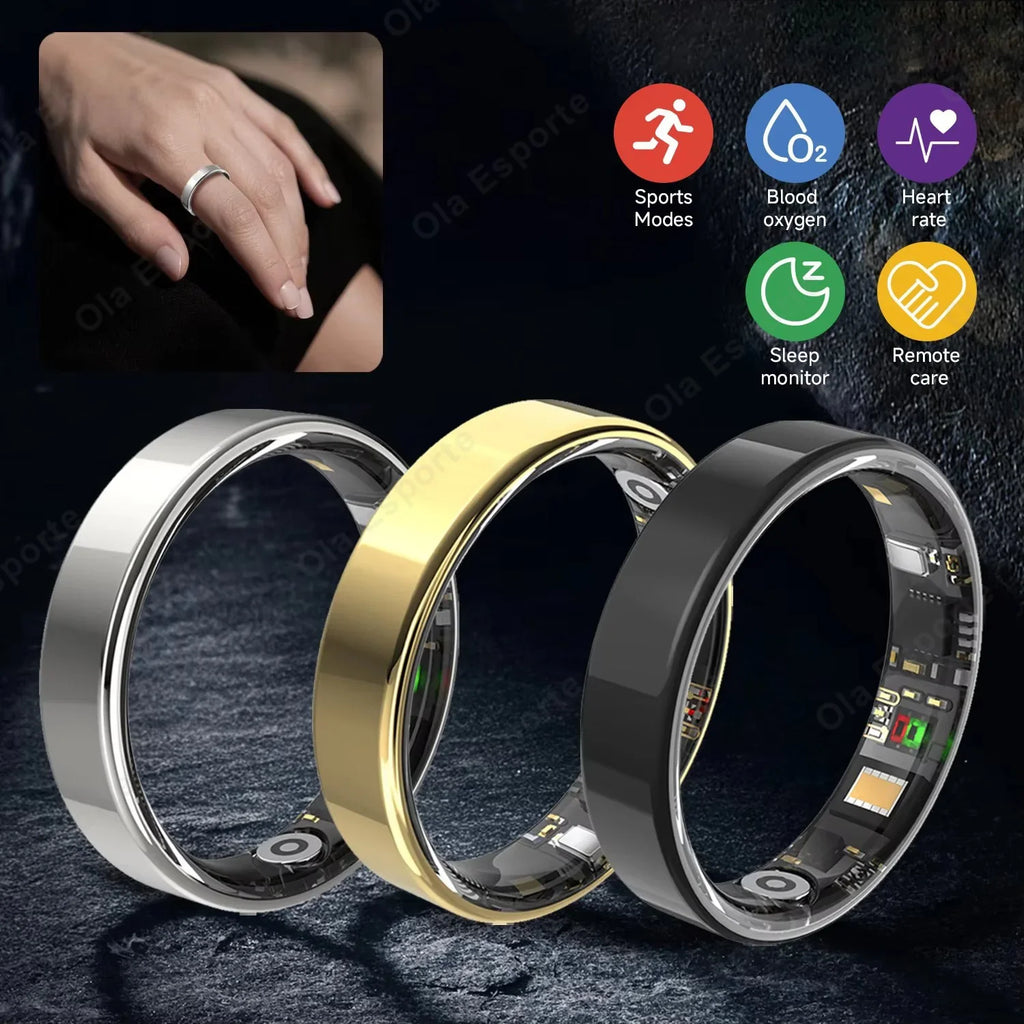 Smart Ring Bluetooth 2026 IP68 5ATM Waterproof Lightweight Heart