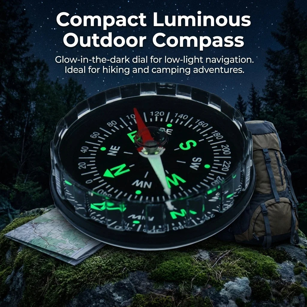 Handheld Magnetic Compass – Serrated Edge Outdoor Navigation