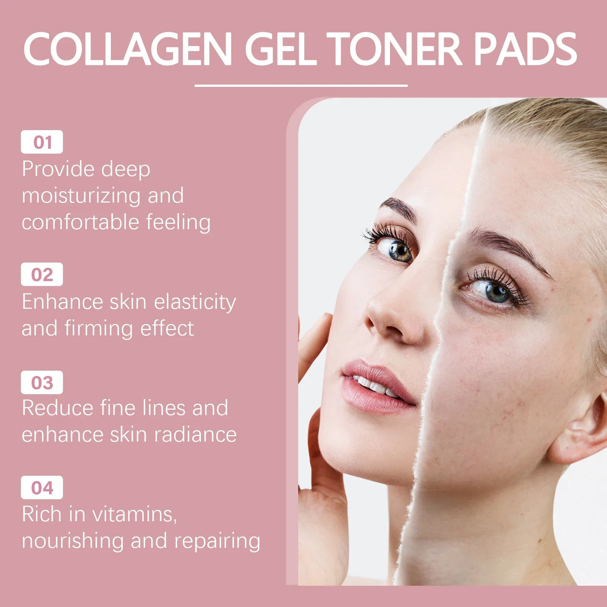 WEST MONTH Collagen Cleansing Pads – Brightening & Moisturizing