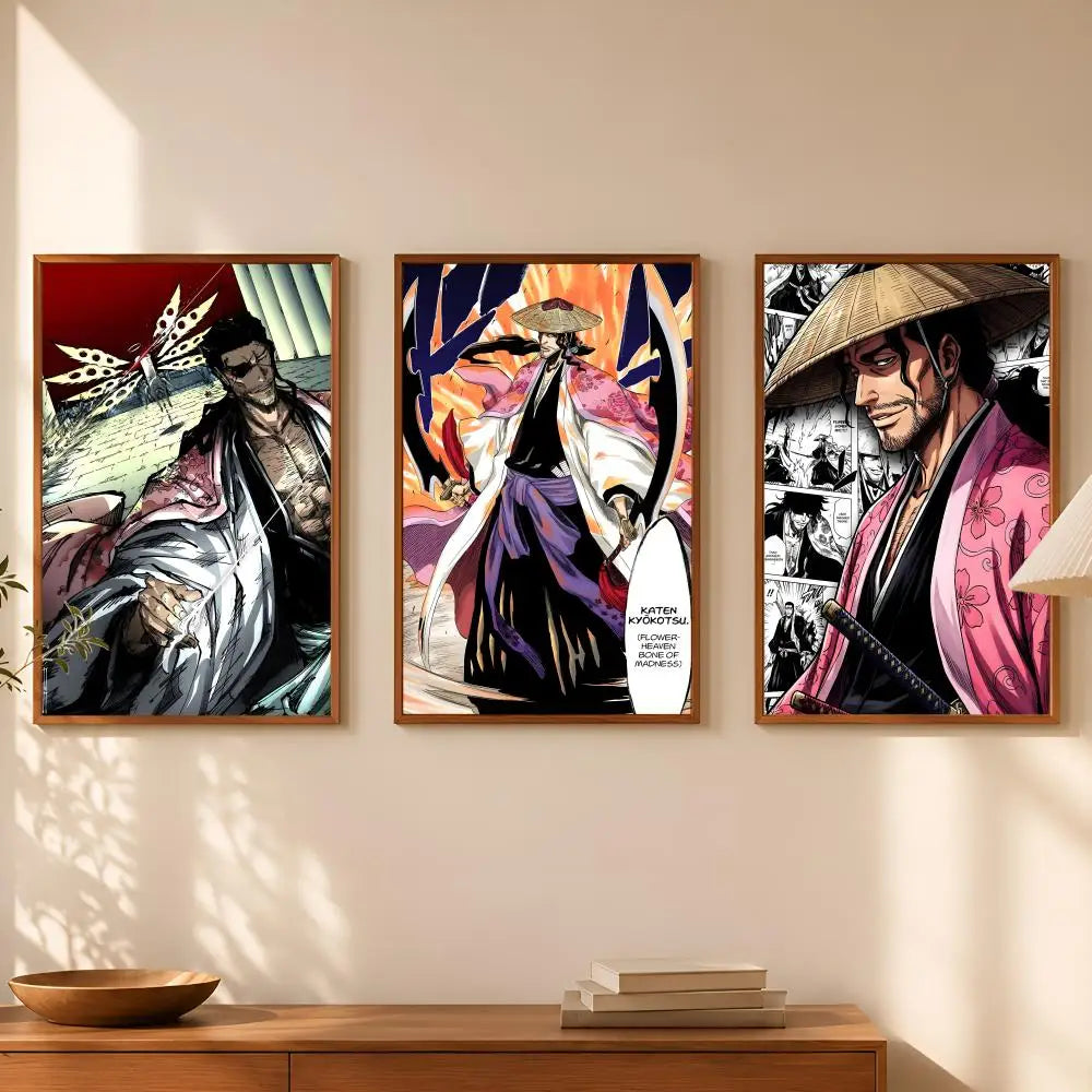 Shunsui Kyoraku Self-Stick HD Anime Wall Art Poster