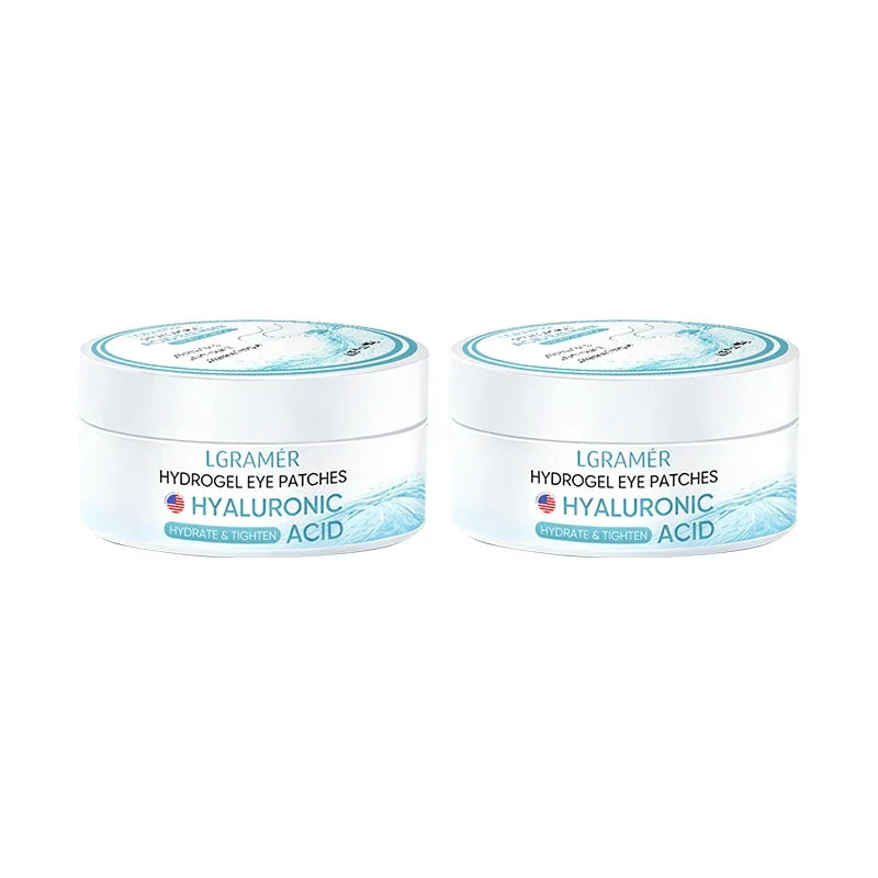 LGRAMER Hyaluronic Acid Under Eye Patches – 60 Collagen Pads