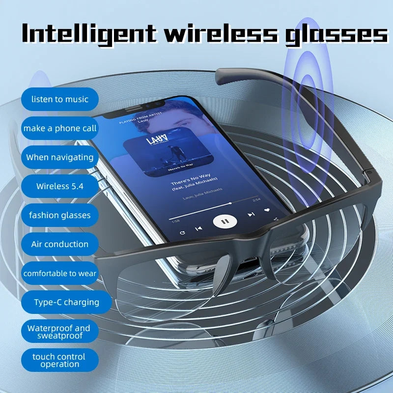 Smart Glasses Photochromic Bluetooth Wireless Hands-free