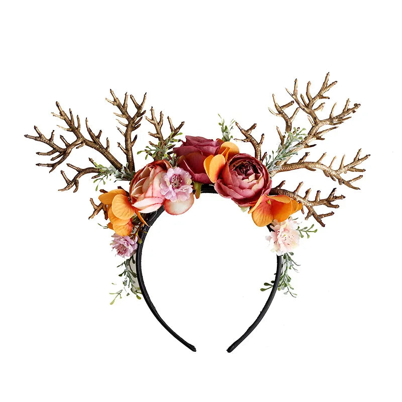 Christmas Headwear Forest-themed Antler Headband Easter Hair