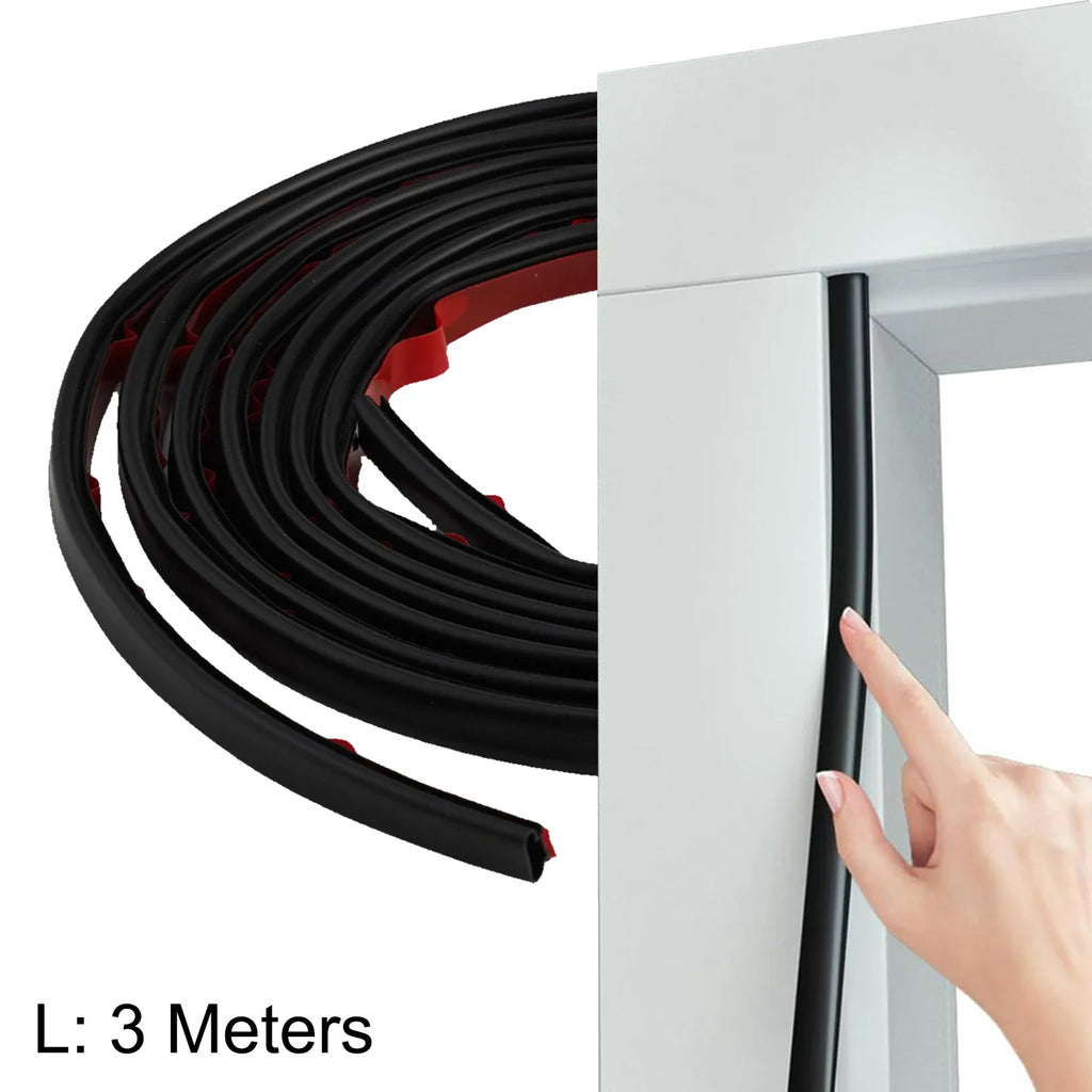 D-Shape Door & Window Draught Excluder Seal Strip | 3M PVC