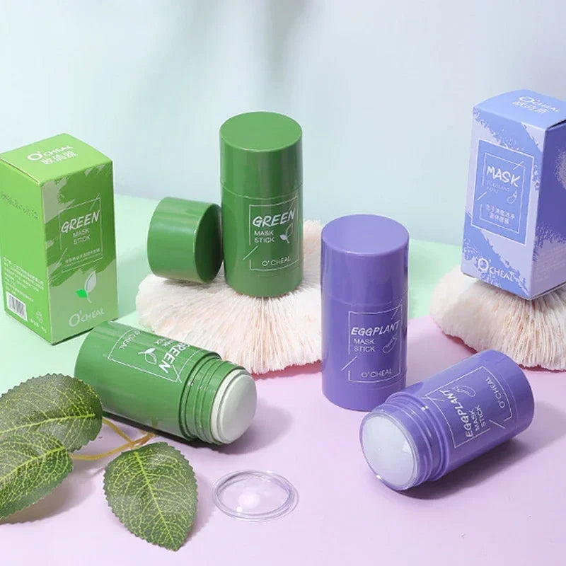 BIOAOUA Solid Face Mask Stick – Green Tea, Charcoal & Honey