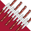 Stainless Steel Fruit Paring Knife with Wooden Handle