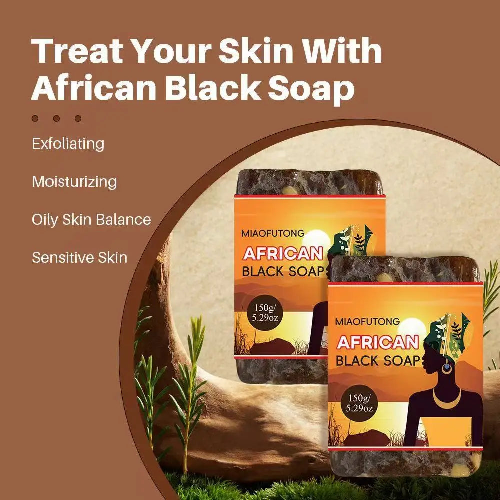 African Black Soap – Handmade Essential Oil Bar, All Skin Types