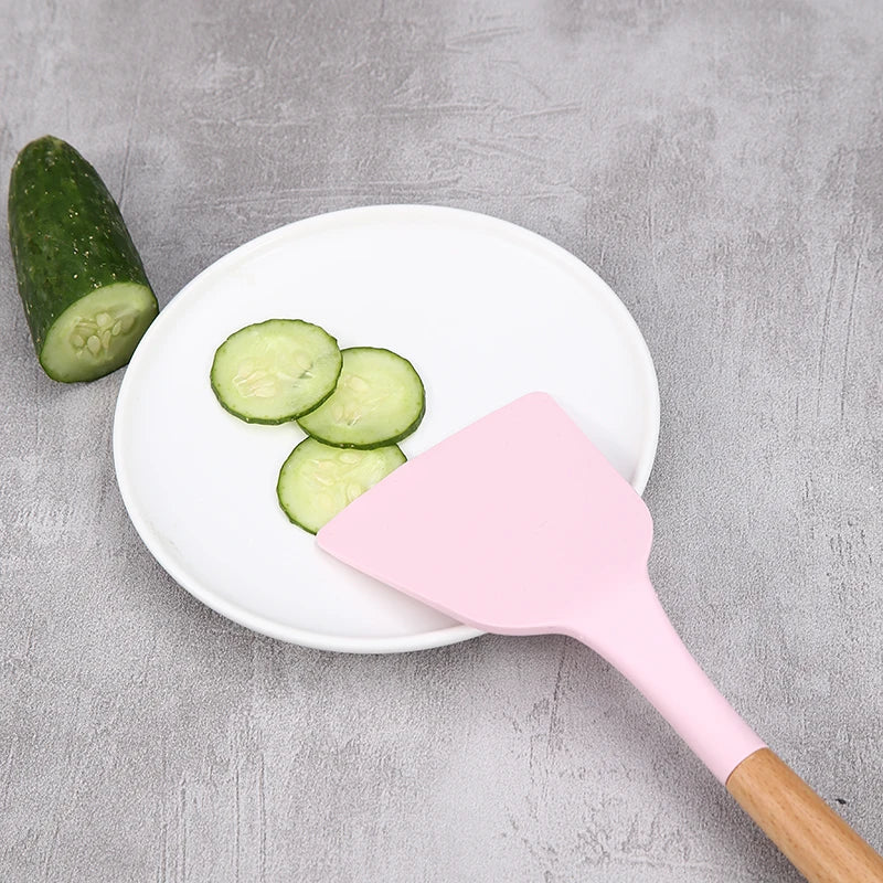 Silicone Spatula Set – Wide Pizza Shovel & Kitchen Scraper