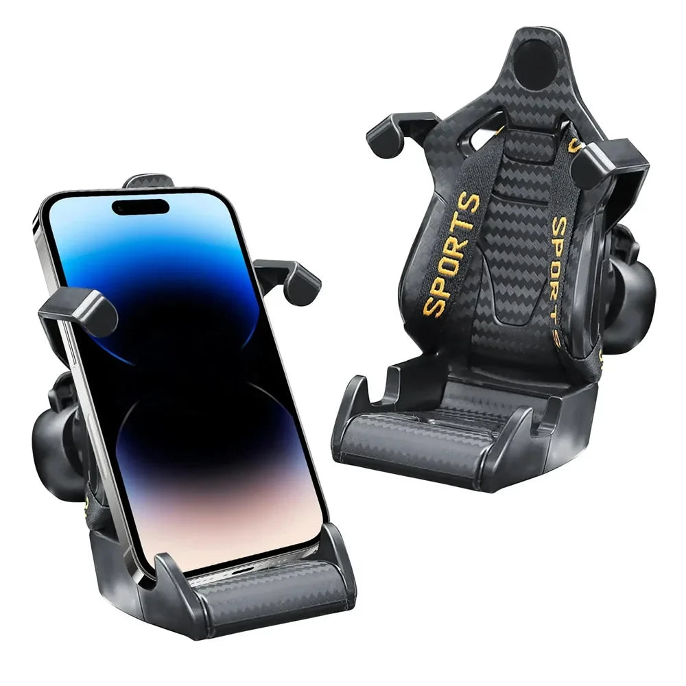 Racing Seat Car Phone Holder Suction Cup Mount | Universal Fit