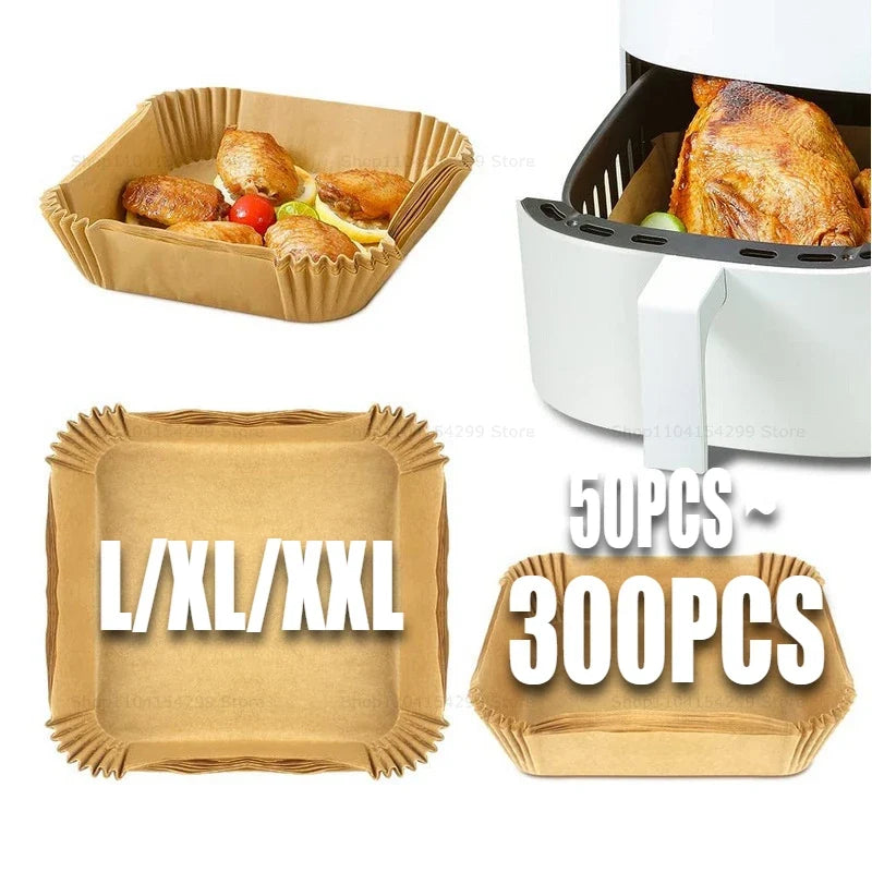 Disposable Air Fryer Parchment Liners | Non-Stick Baking Paper