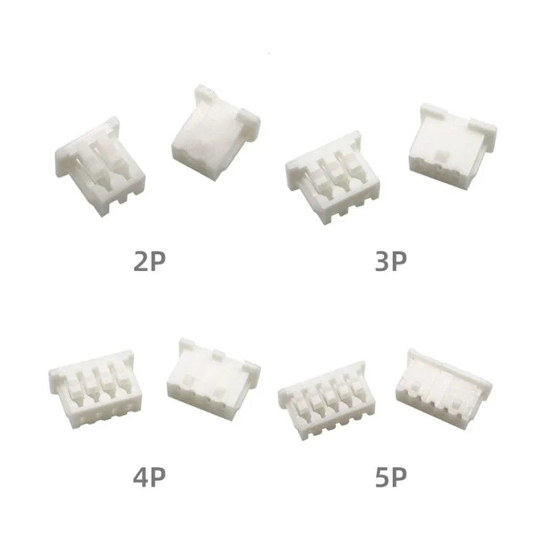 Lot JST Pitch Plastic Housing Female Connectors 2P 3P 4P 5P 6P 7P 8P