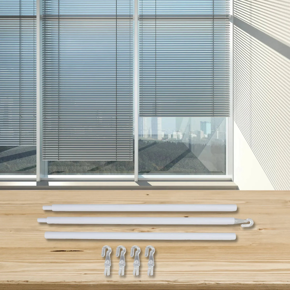 89cm Adjustable Blind Pull Rod | PP Lightweight Multi-Stage Lock