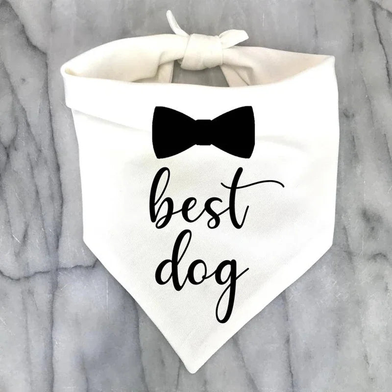 Dog of Honor Wedding Bandana Scarf | Bridal Pet Gift