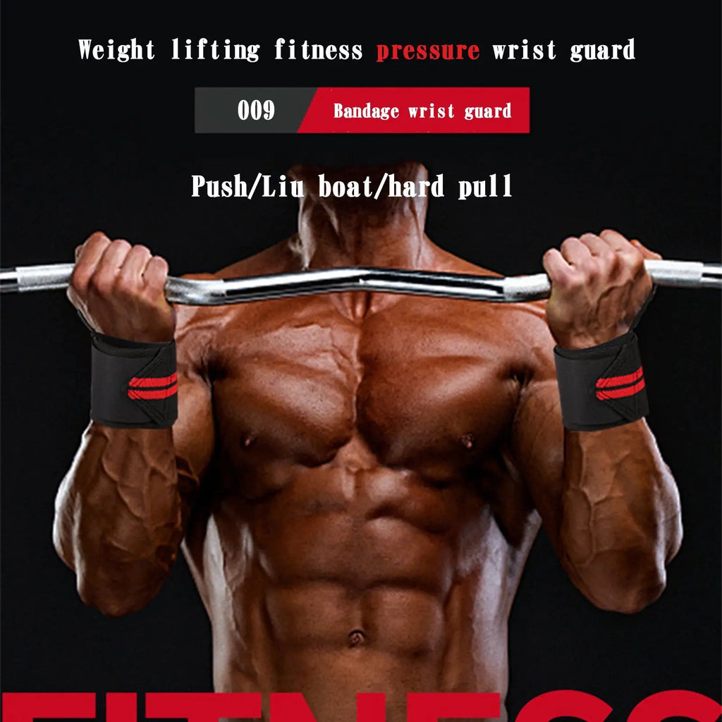 Elastic Wrist Wraps for Weight Lifting & Strength Training