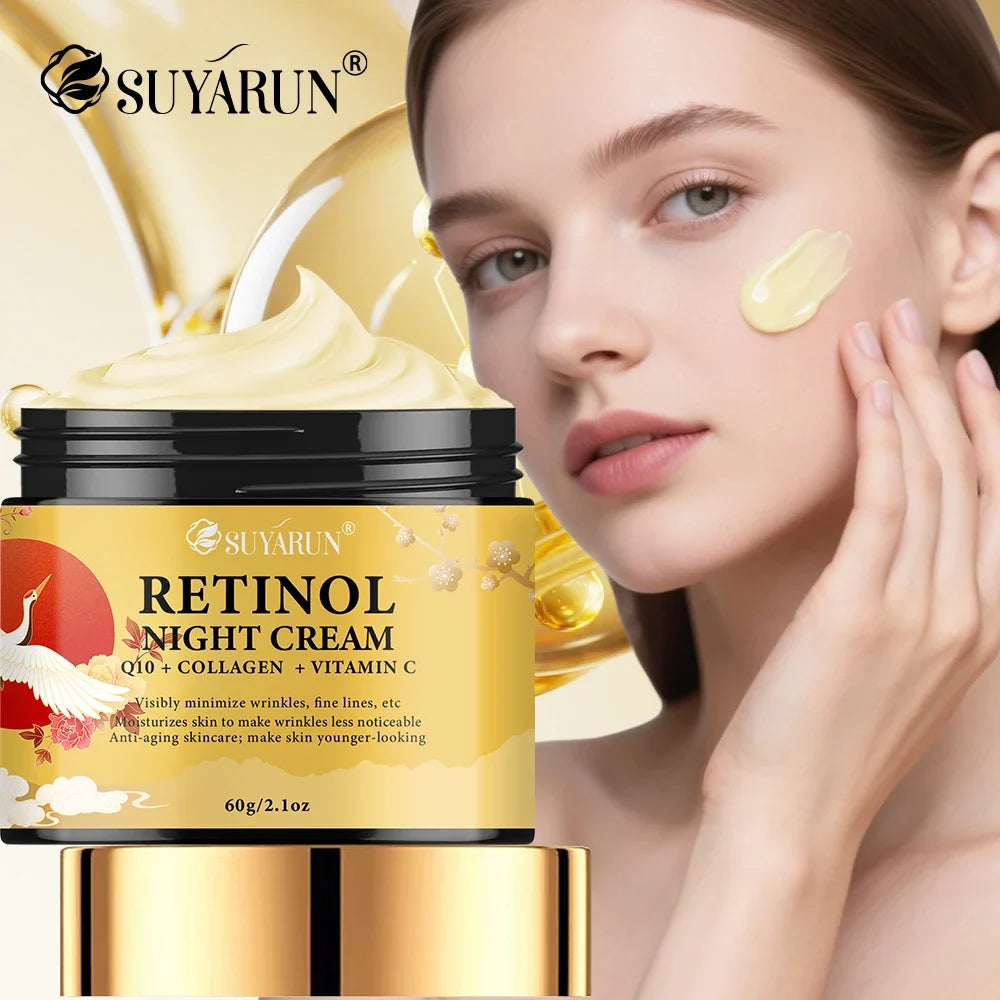 SUYARUN Retinol Night Cream – Niacinamide & Vitamin C Face Cream