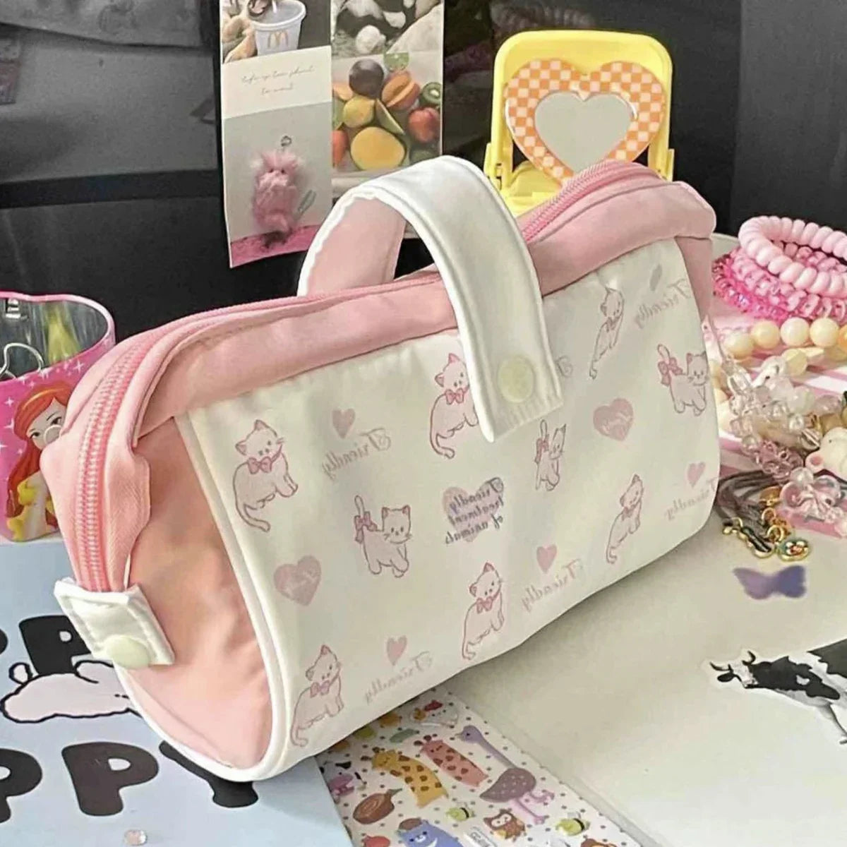 Japanese Dog Pencil Bag – Large Capacity Stationery Pouch