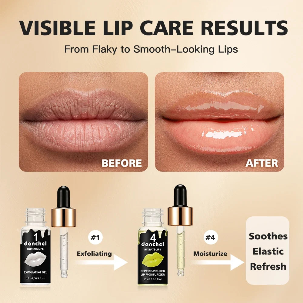 4-in-1 Lip Care Set – Exfoliate, Color & Nourish | 60ml