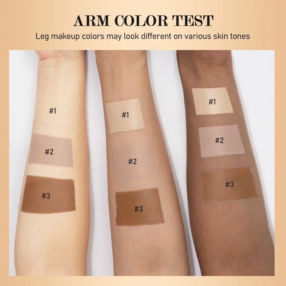 Airbrush Leg Foundation – Waterproof Body Makeup, 3 Shades