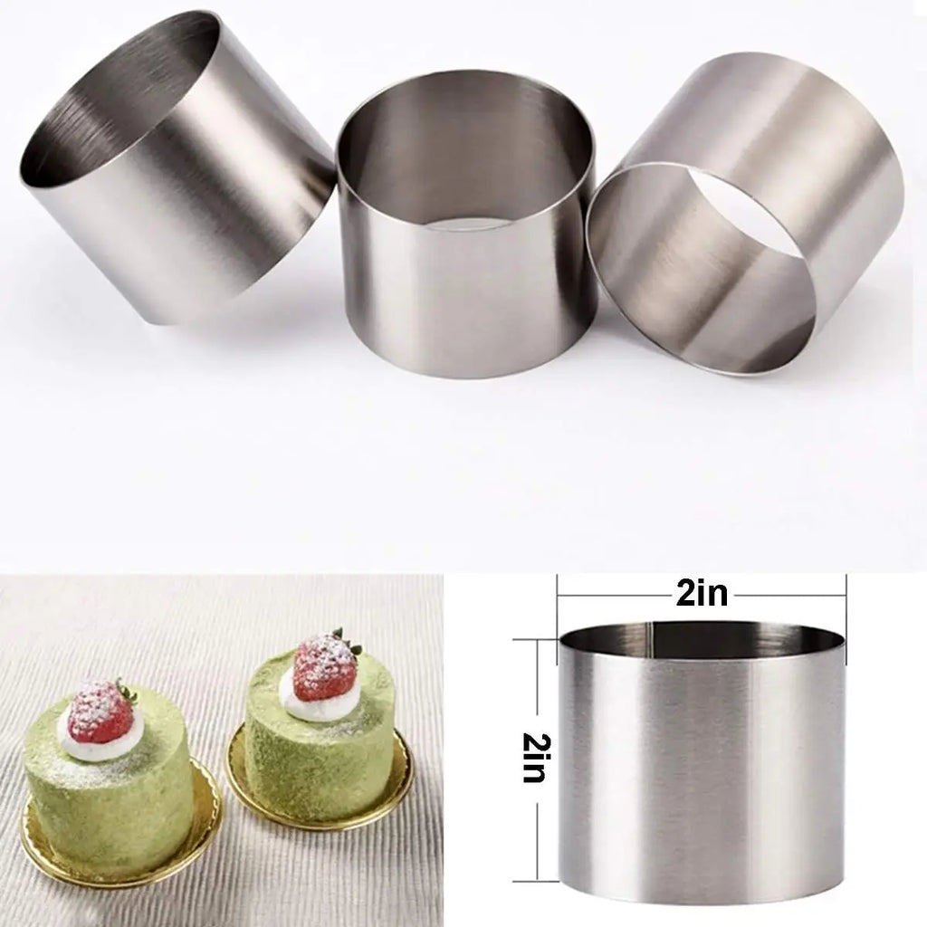 Stainless Steel Round Cake Ring Mold | Mousse & Pastry Cutter