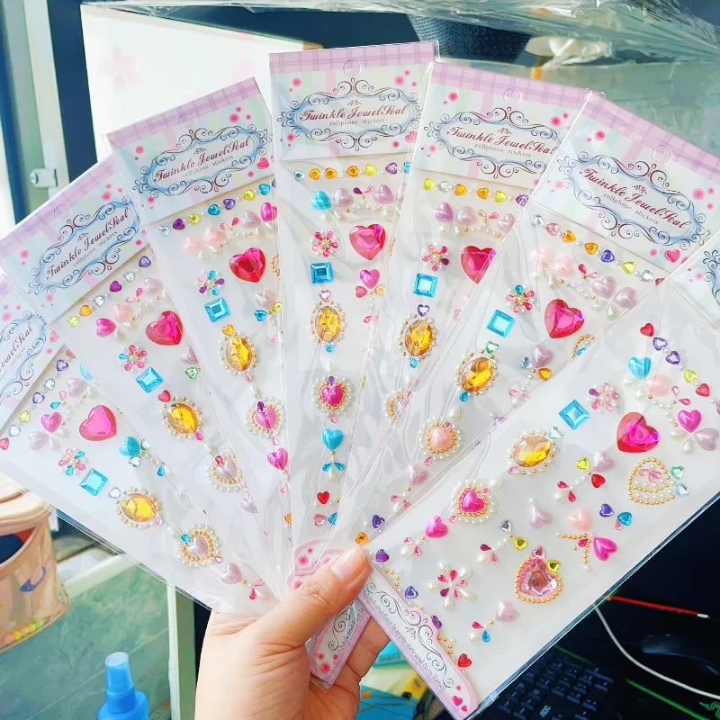 Acrylic Crystal Gem Face Stickers – DIY Makeup & Performance