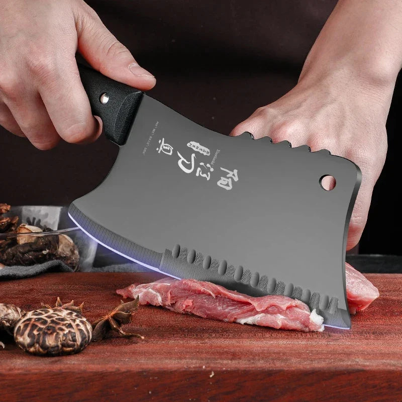 Professional Stainless Steel Cleaver Knife – Sharp Chef's Slicer