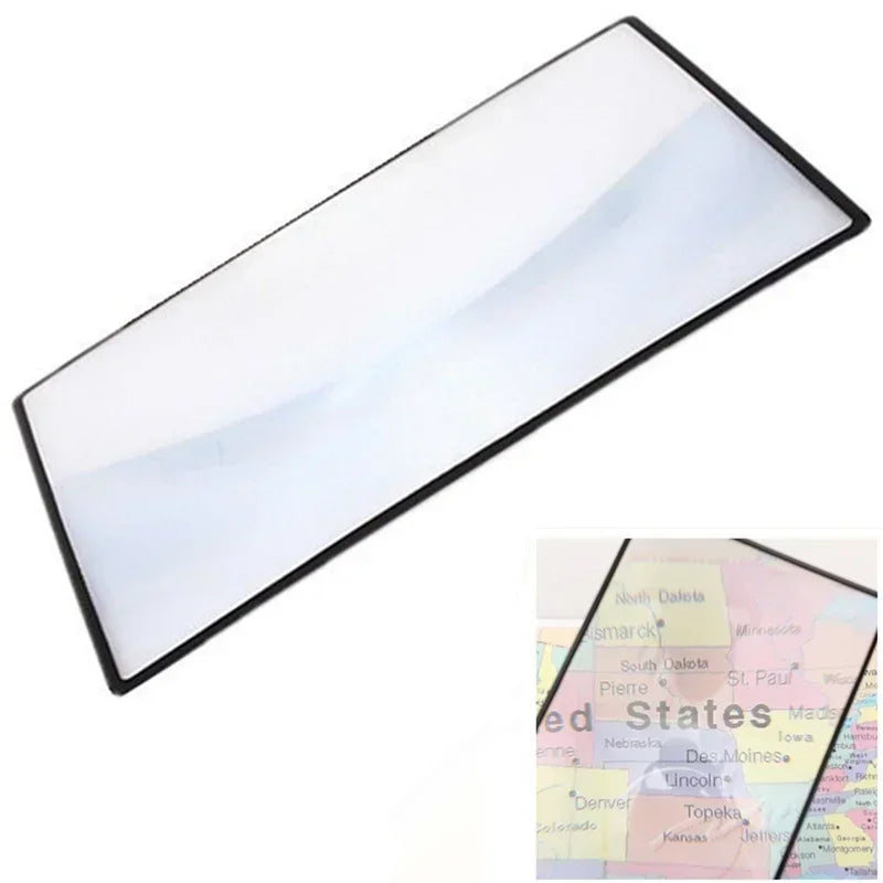 A5 Magnifying Reading Glass Lens Plate PVC 180X120mm Book Page