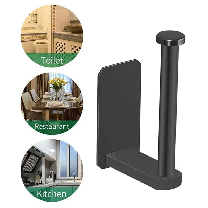 A36T-4X Toilet Paper Holder Self Adhesive Kitchen Washroom Roll No