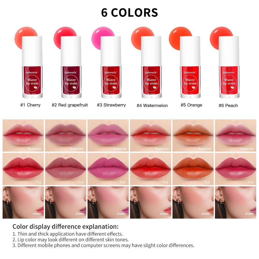 Lakerain 2-in-1 Lip Tint & Liquid Blush – Matte, Waterproof
