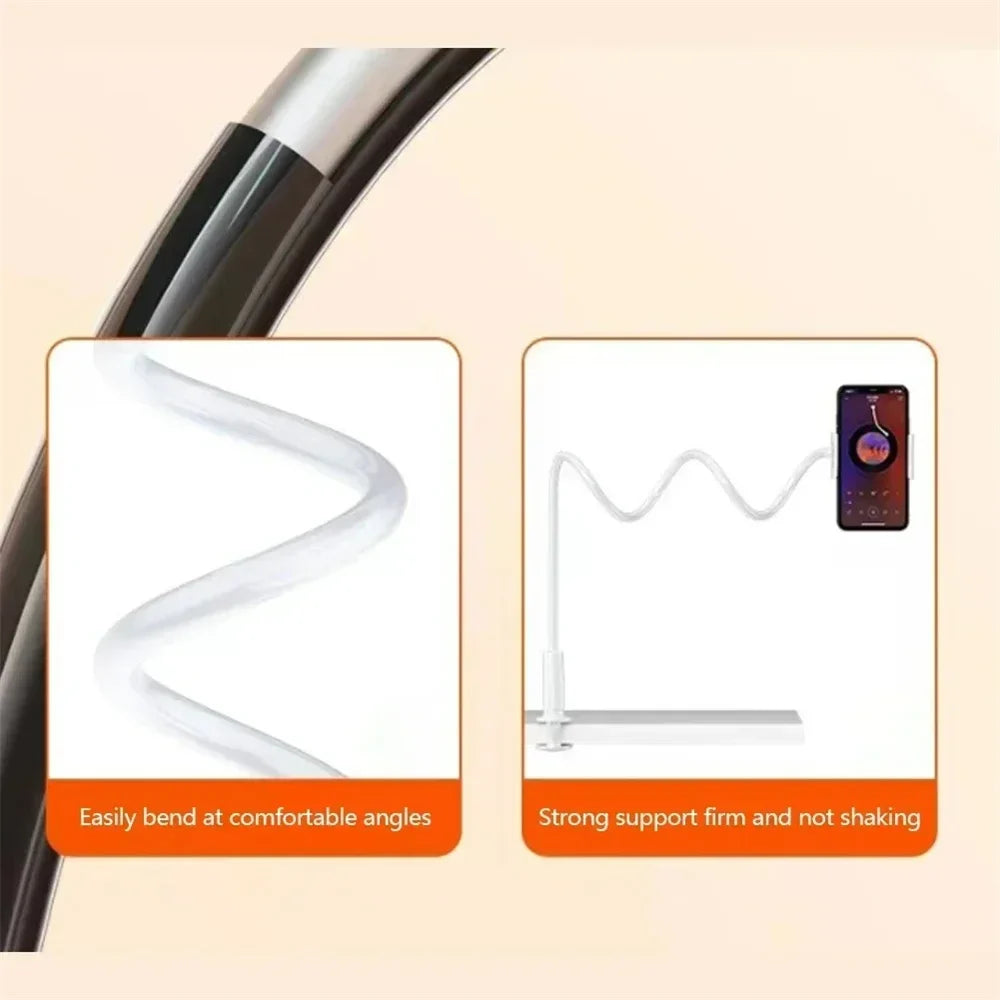 Flexible Gooseneck Phone Holder | Long Arm Bedside Clamp Mount
